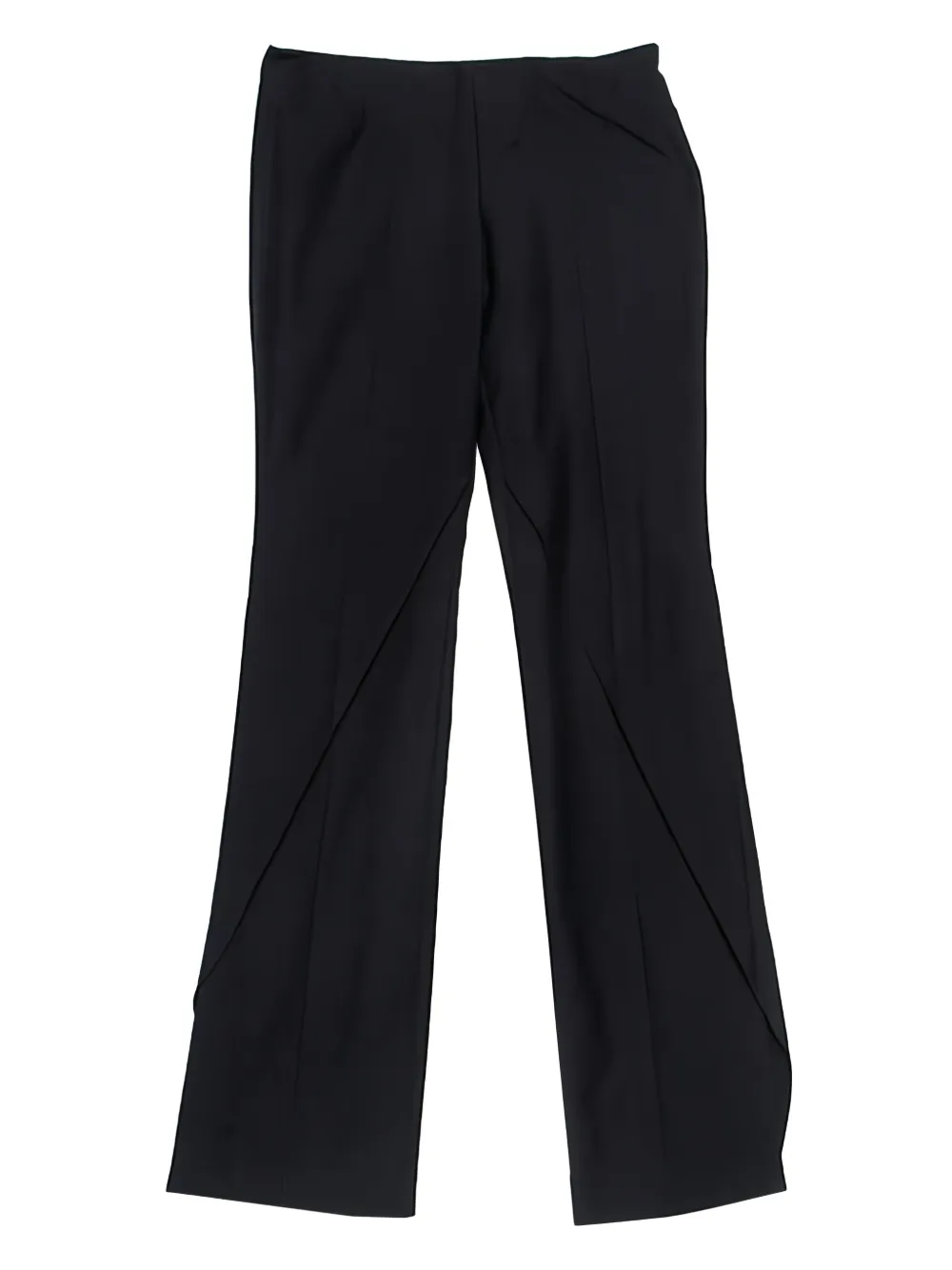 Alexander McQueen Pre-Owned Broek met hoekige zoom - Zwart
