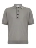 Eleventy short-sleeve button polo shirt - Grey