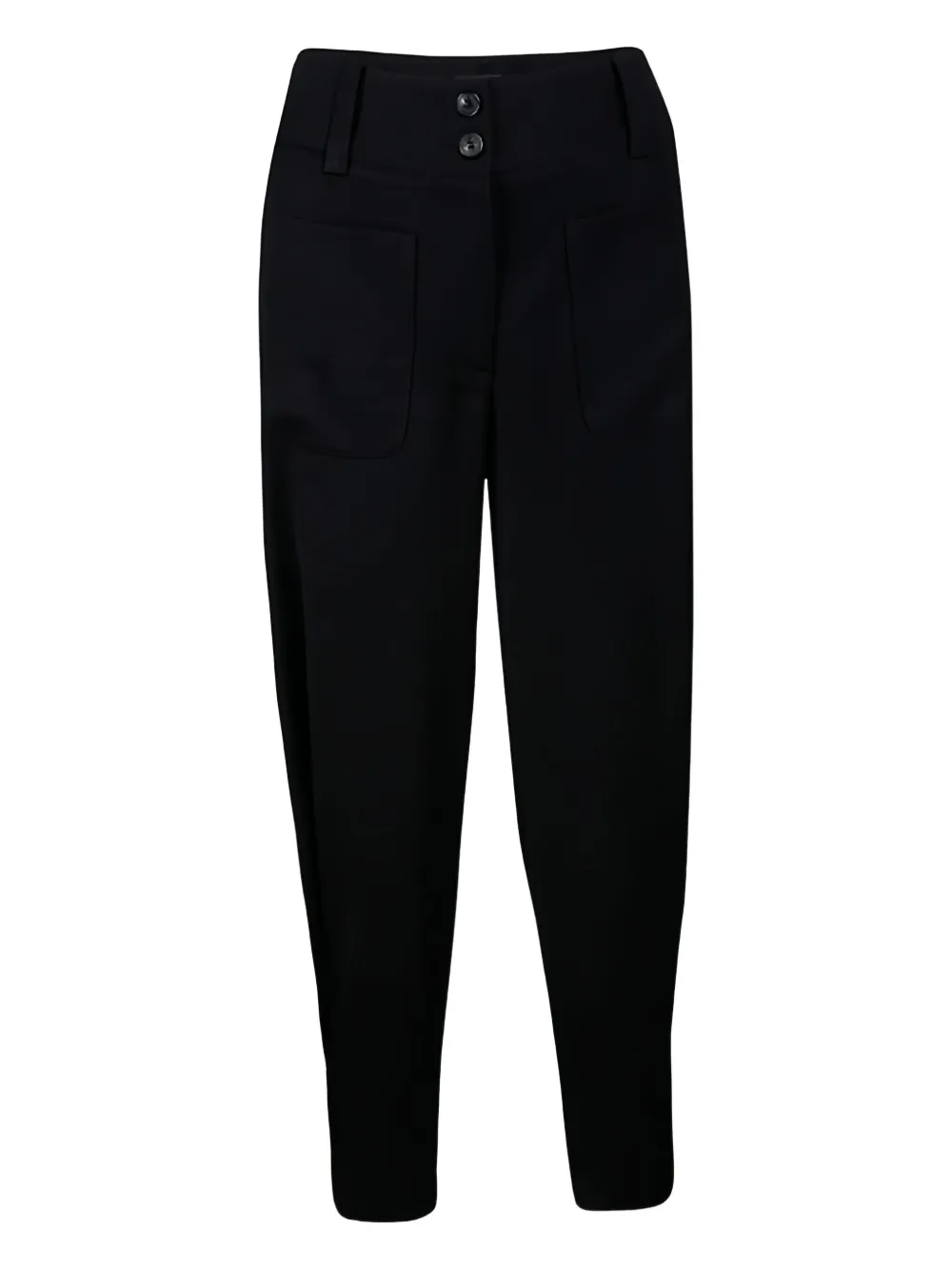 Emporio Armani Pre-Owned 2024 patch-pockets tapered trousers | Black | Image 1