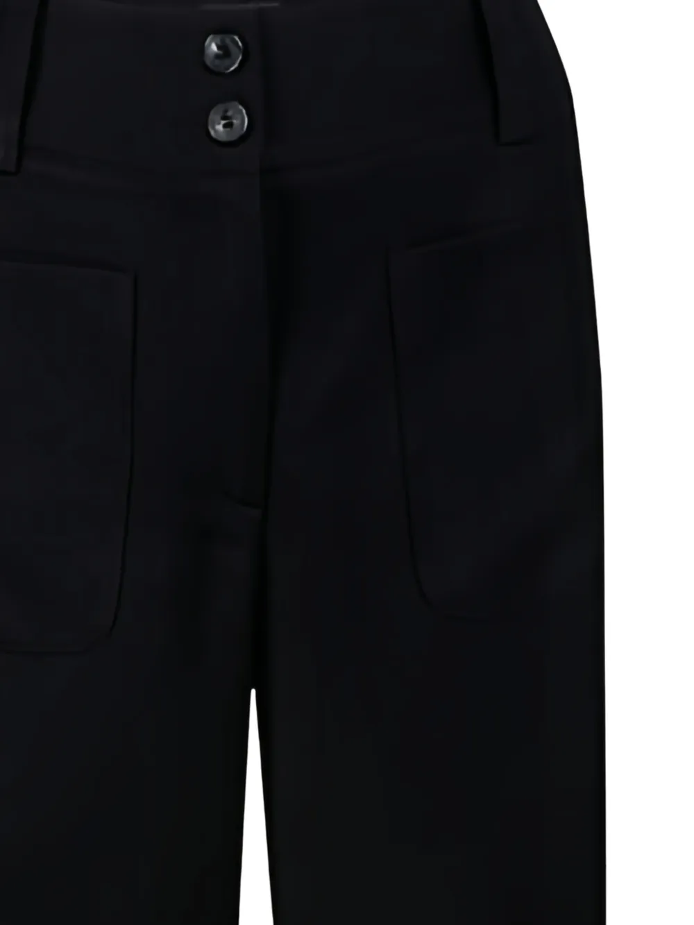 Emporio Armani Pre-Owned 2024 broek met opgestikte zakken en toelopende pijpen - Zwart