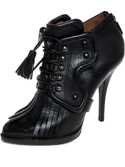 Givenchy Pre-Owned 120mm fringe lace-p boots