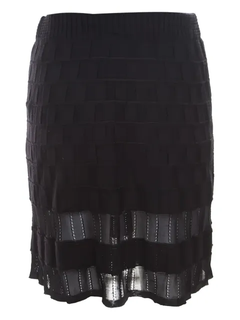 Missoni Pre-Owned textured sheer-insert mini skirt