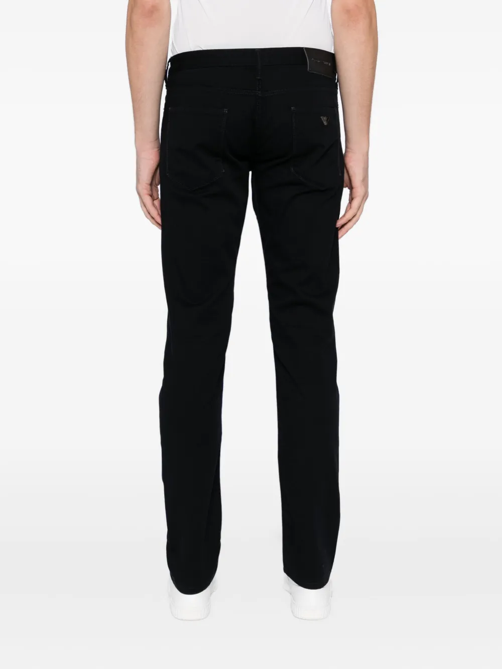 Emporio Armani Broek met logo Zwart