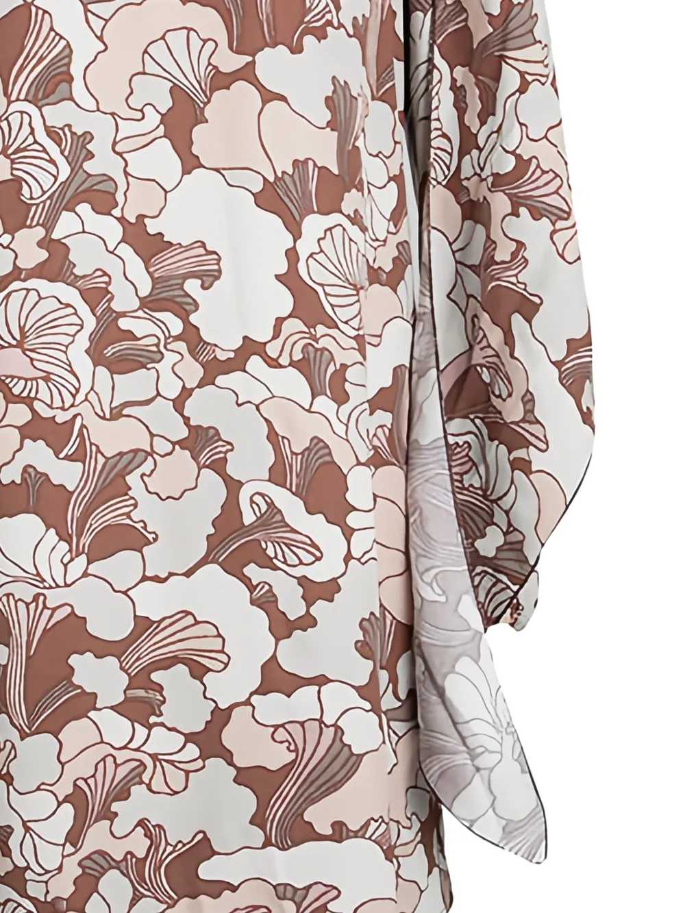 Pre-owned Marc Jacobs Vintage Floral-print Blouse In Brown