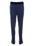 Escada Pre-Owned velvet-waistband trousers - Blue