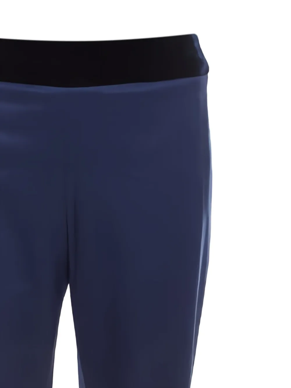Escada Pre-Owned Broek met fluwelen tailleband - Blauw