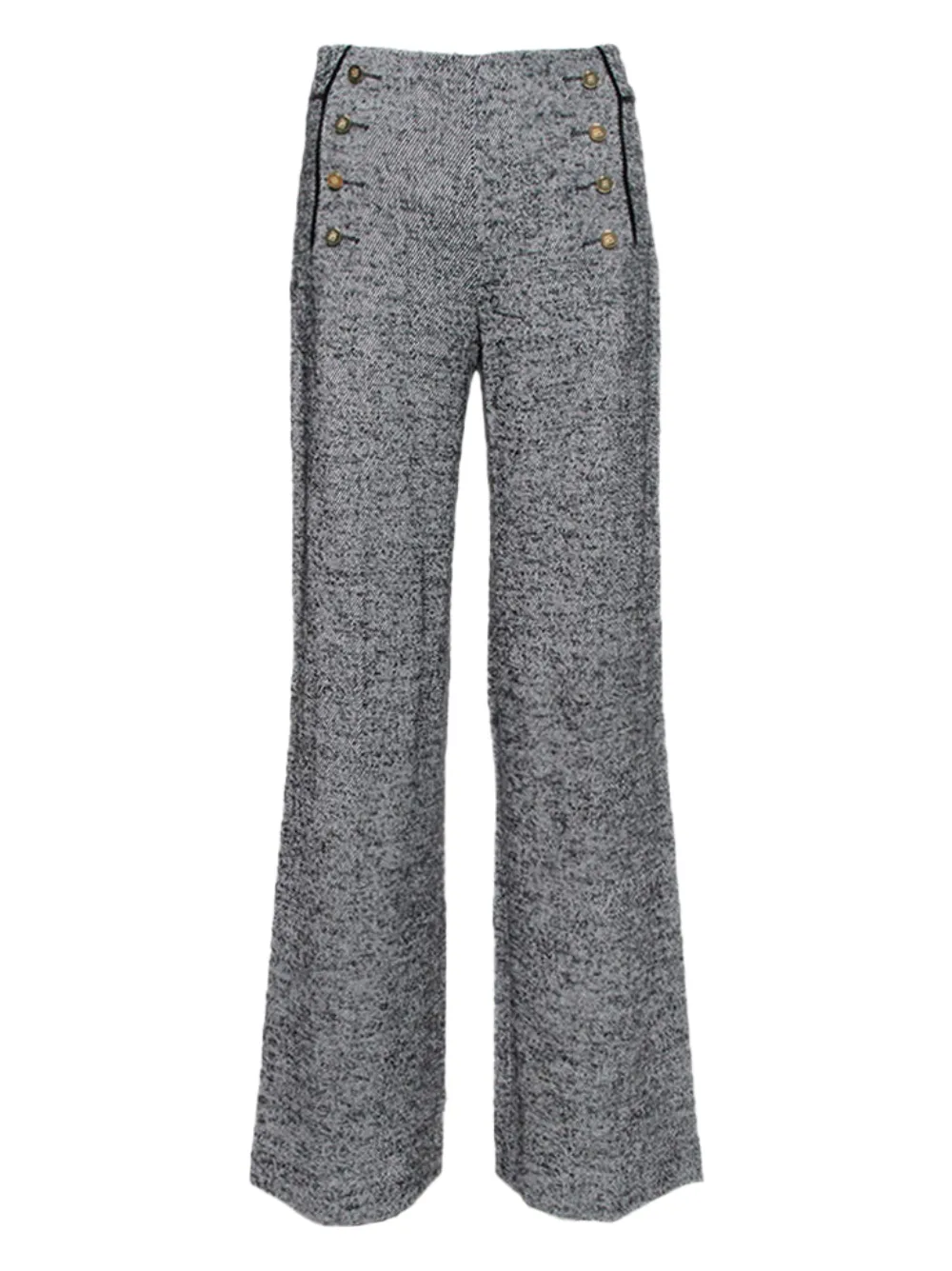 Carolina Herrera Vintage Broek met knoopsluiting - Zwart