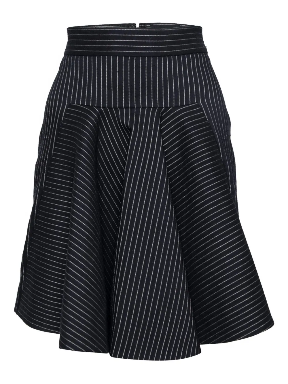 Stella McCartney Pre-Owned Gonna midi a righe - Nero