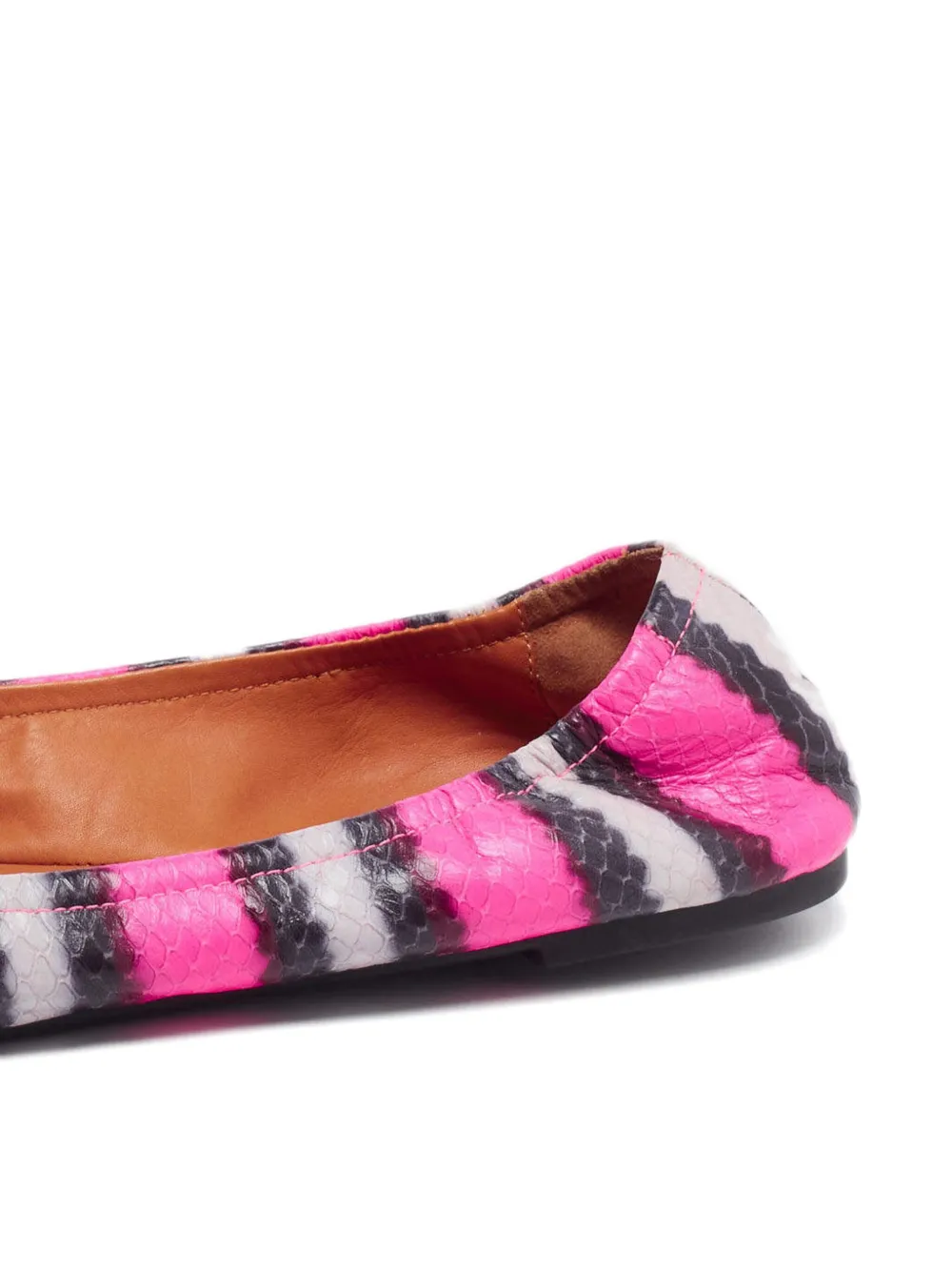 Marc Jacobs Vintage Ballerina's met slangen-effect - Roze