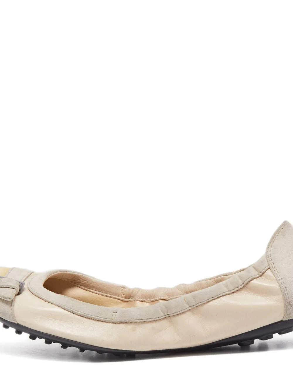 Tod's Vintage Pre-owned ballerina's met gespdetail - Beige