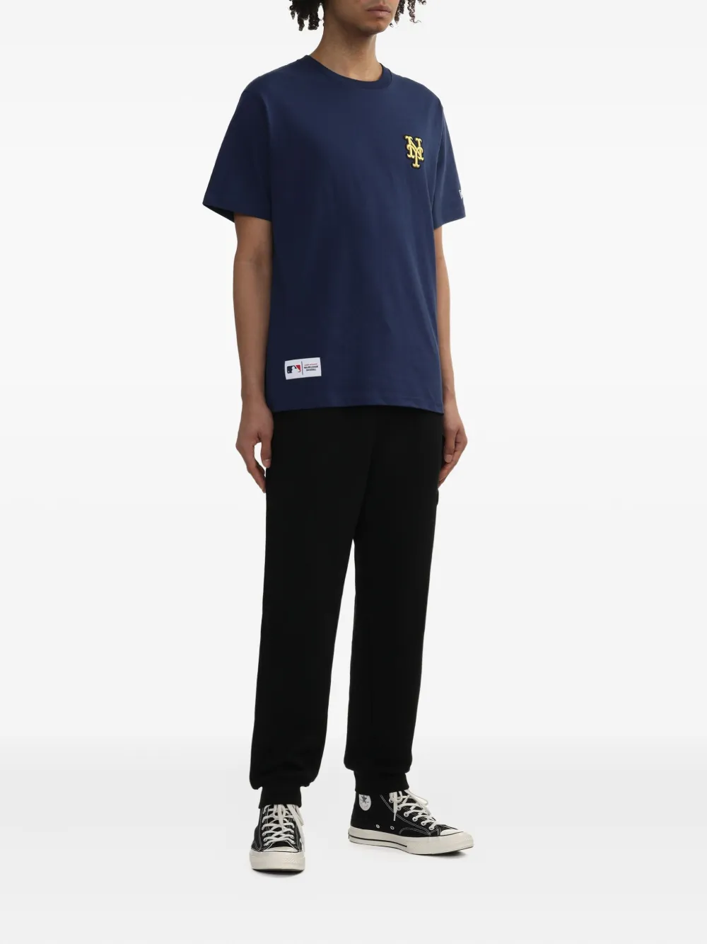NEW ERA CAP logo-embroidery T-shirt - Blauw