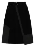 izzue logo-patch skirt - Black