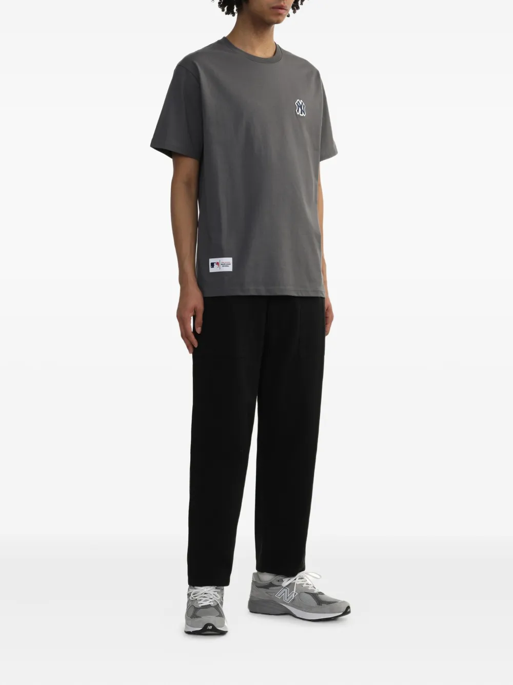 NEW ERA CAP logo-embroidered cotton T-shirt - Grijs