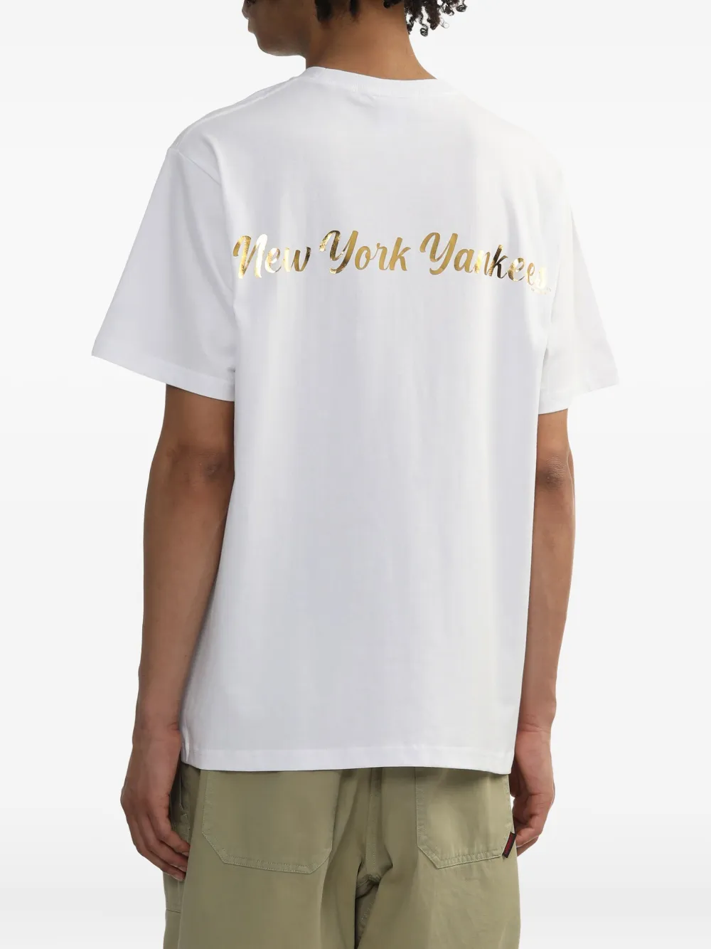 NEW ERA CAP T-shirt met logopatch Wit