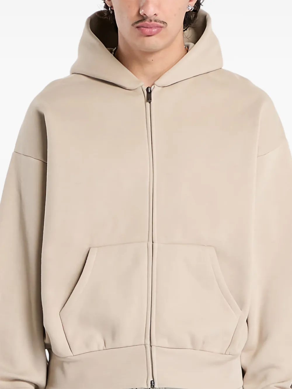 FEAR OF GOD ESSENTIALS Hoodie met lange mouwen en rits Beige