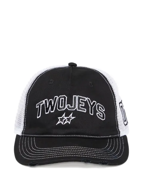 TWOJEYS distressed-mesh trucker cap