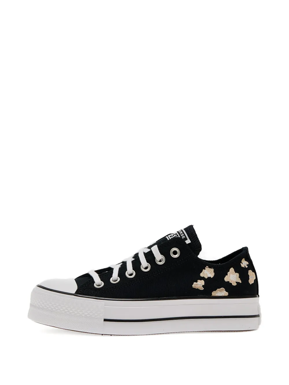 Converse Chuck Taylor leopard-print platform sneakers Black