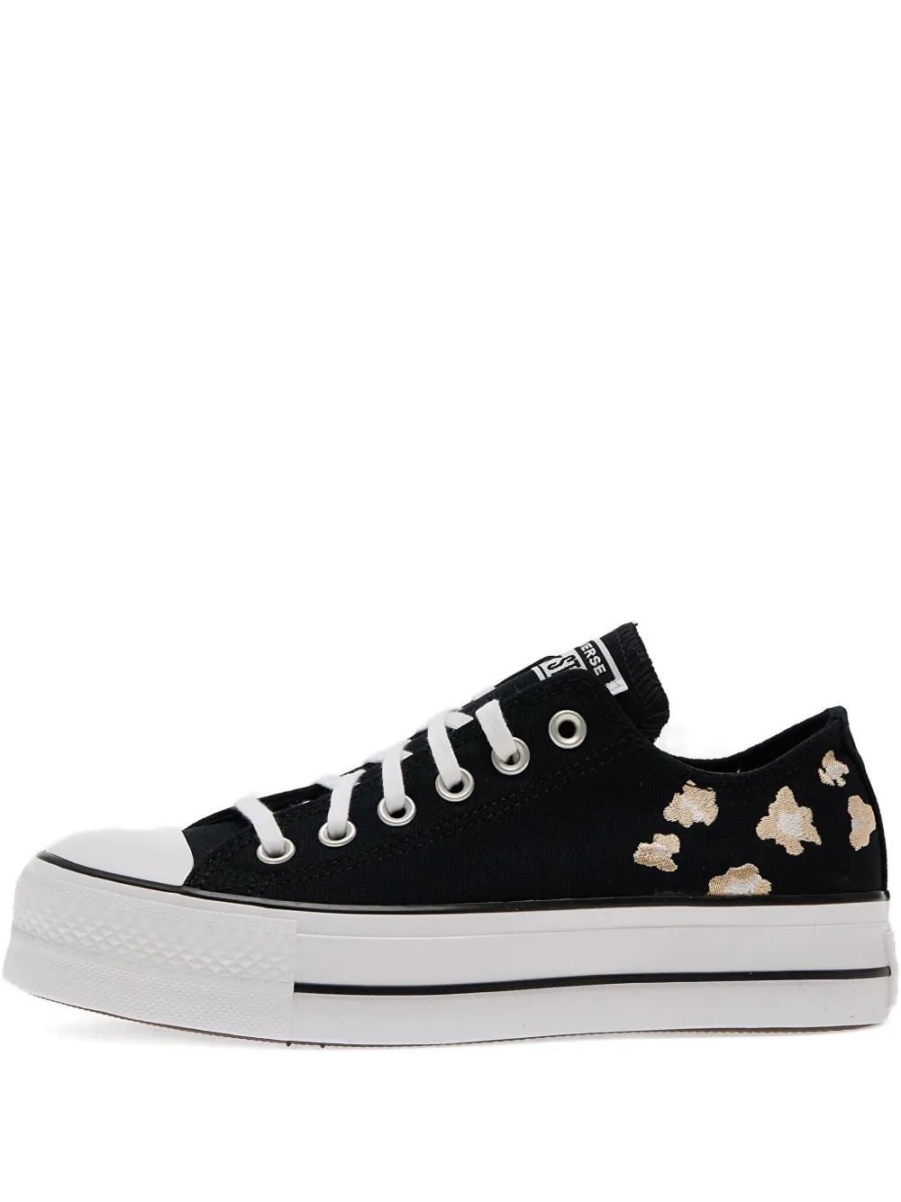 Converse Chuck Taylor leopard-print platform sneakers Black