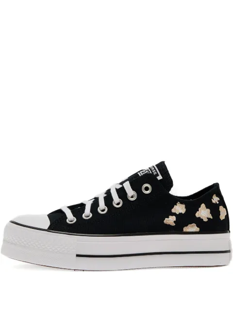 Converse Chuck Taylor leopard-print platform sneakers