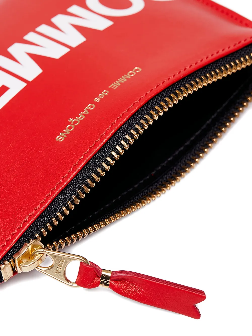 Comme Des Garçons Wallet Portemonnee met logoprint Rood