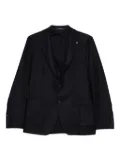 Tagliatore patch-pocket two-button jacket - Black