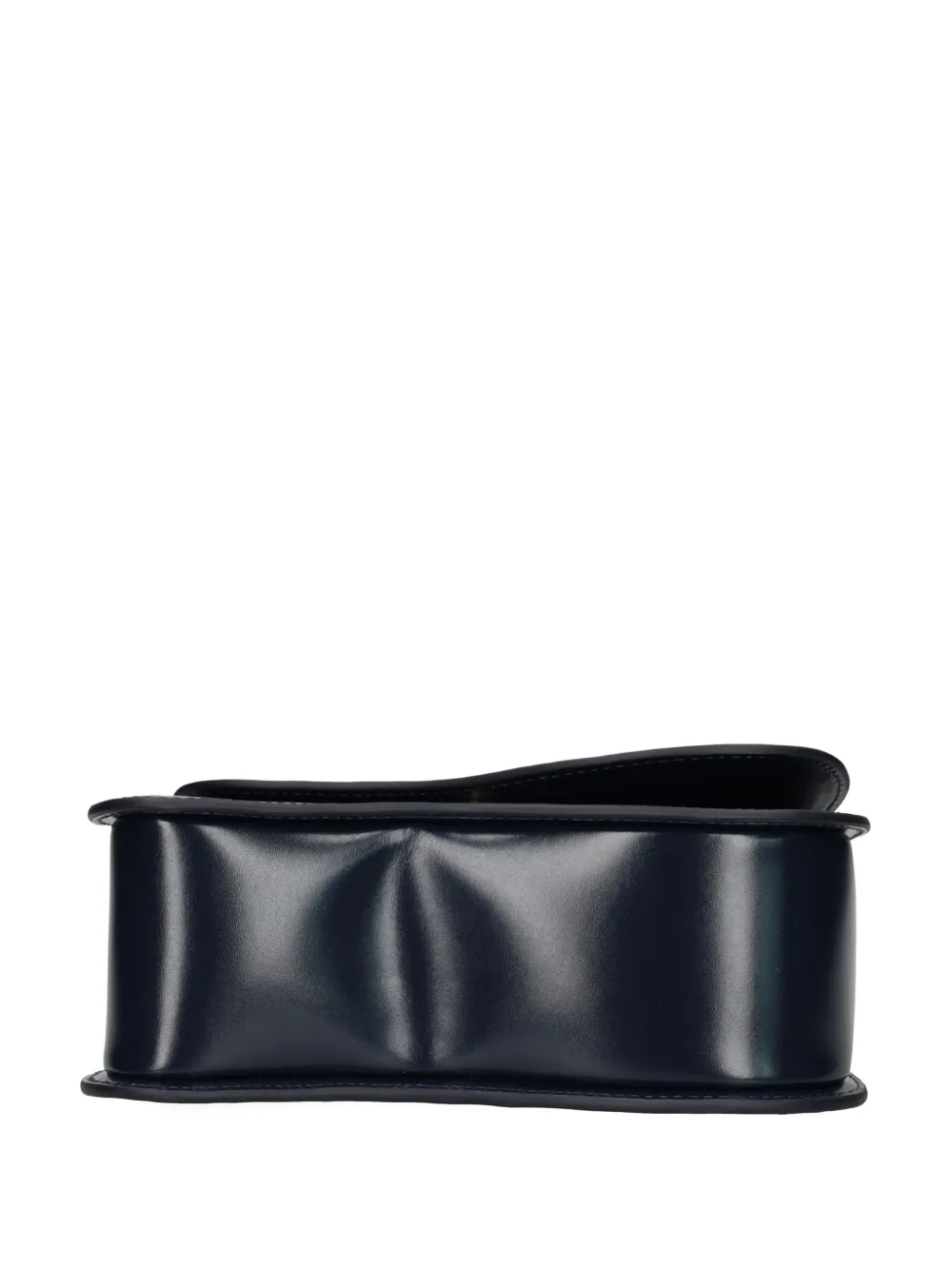Cult Gaia curved-handle leather tote bag Zwart