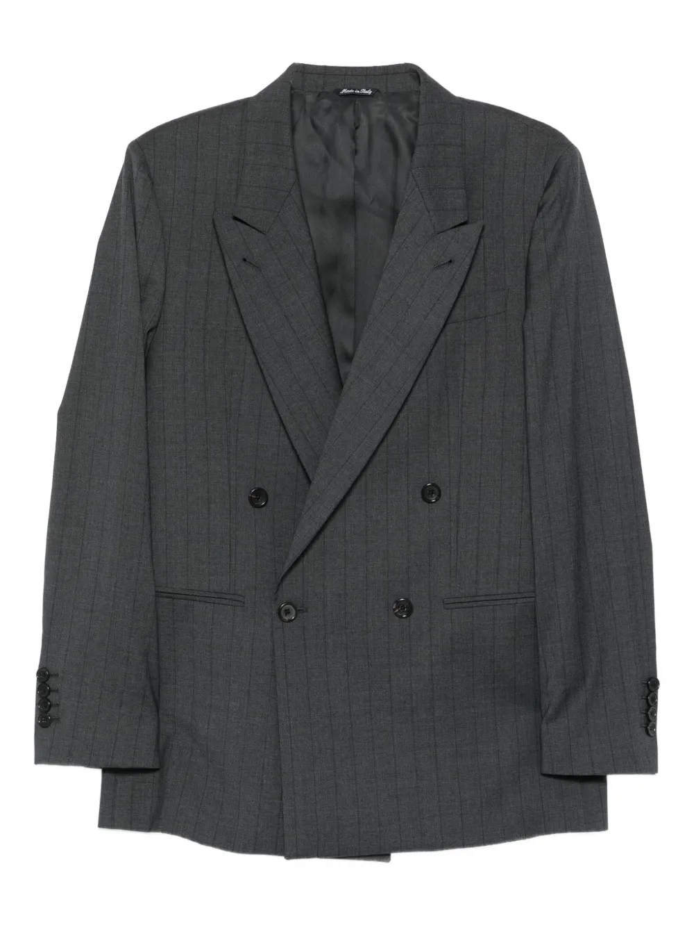 Reveres 1949 pinstripe double-breasted suit - Grigio