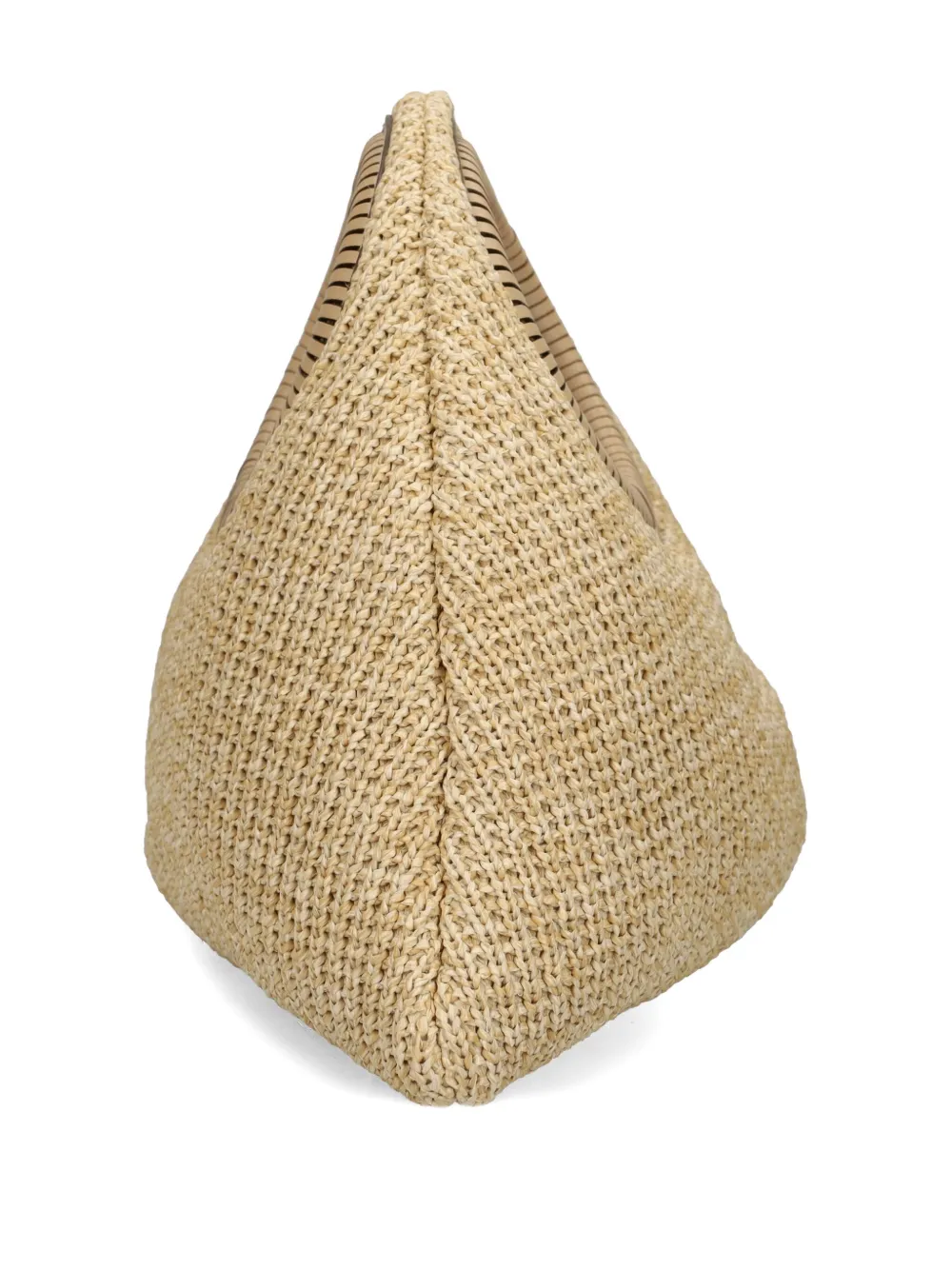 Cult Gaia Thais woven top-handle bag Beige