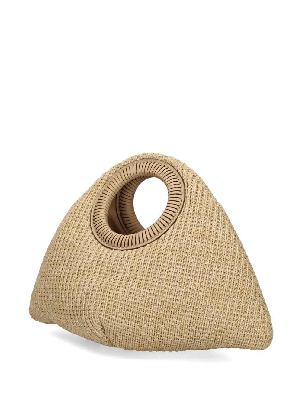 Cult Gaia Thais woven top-handle bag Beige