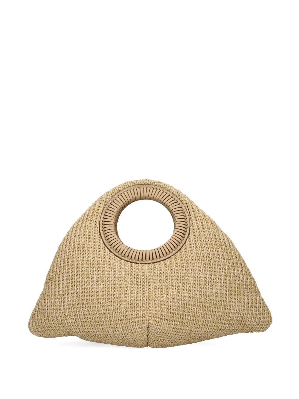 Cult Gaia Thais woven top-handle bag Beige