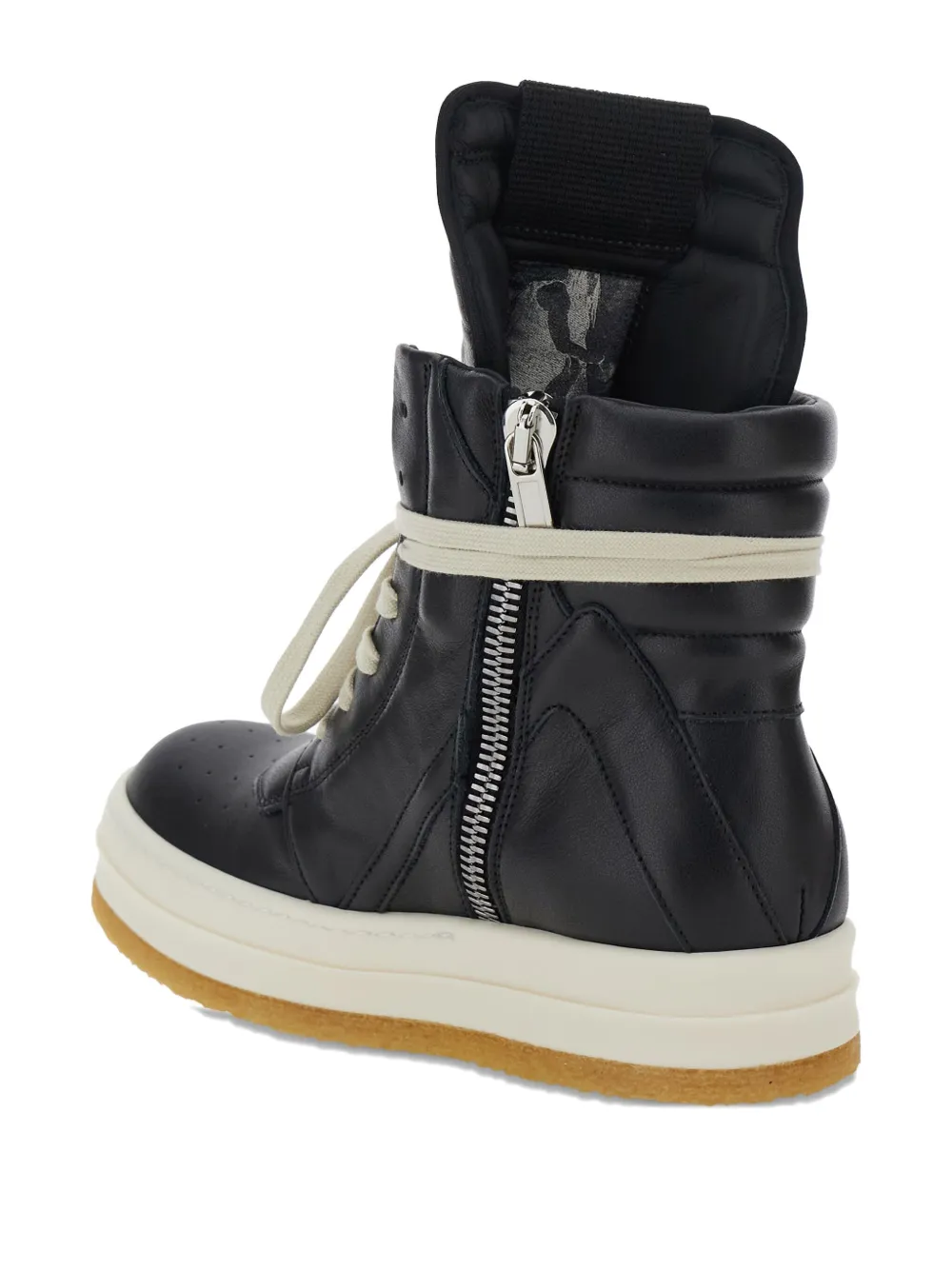 Rick Owens Geobasket zip-fastening sneakers Black