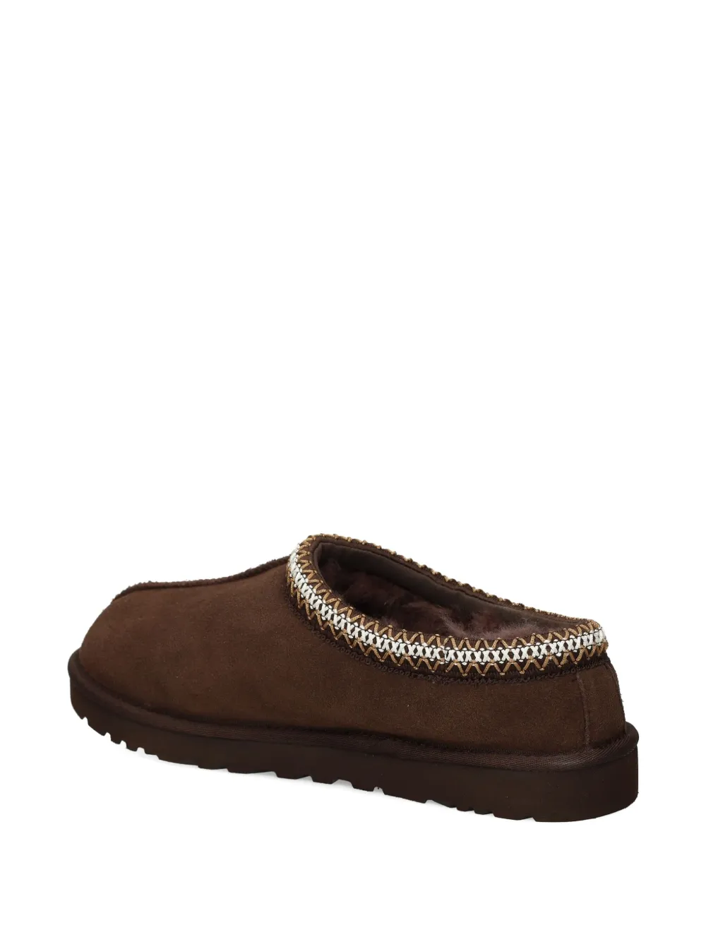 UGG braided-trim slippers Brown