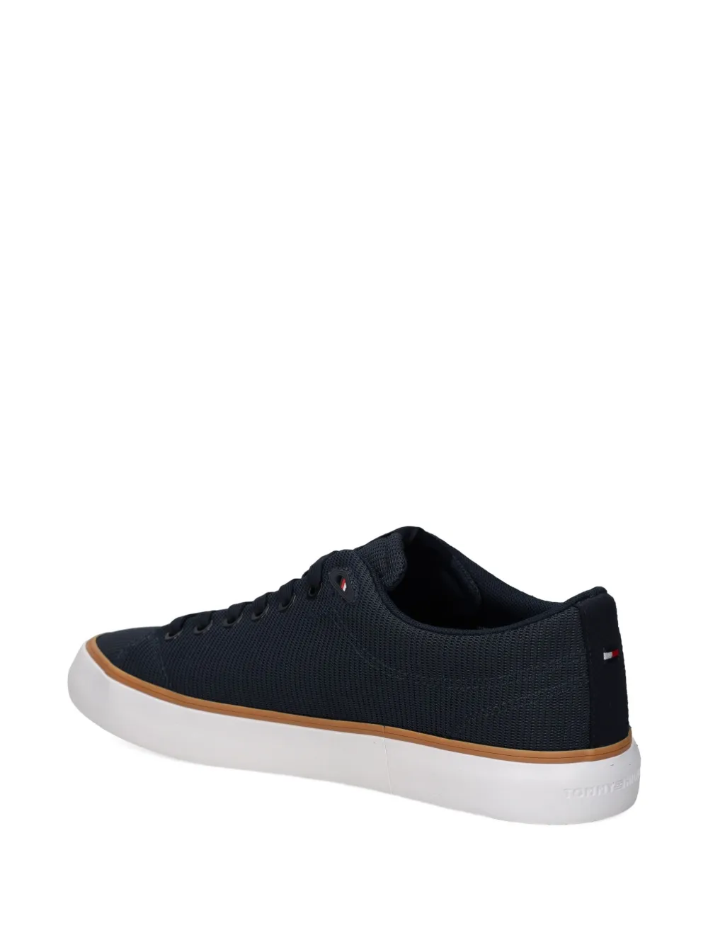 Tommy Hilfiger textured lace-up sneakers Blue
