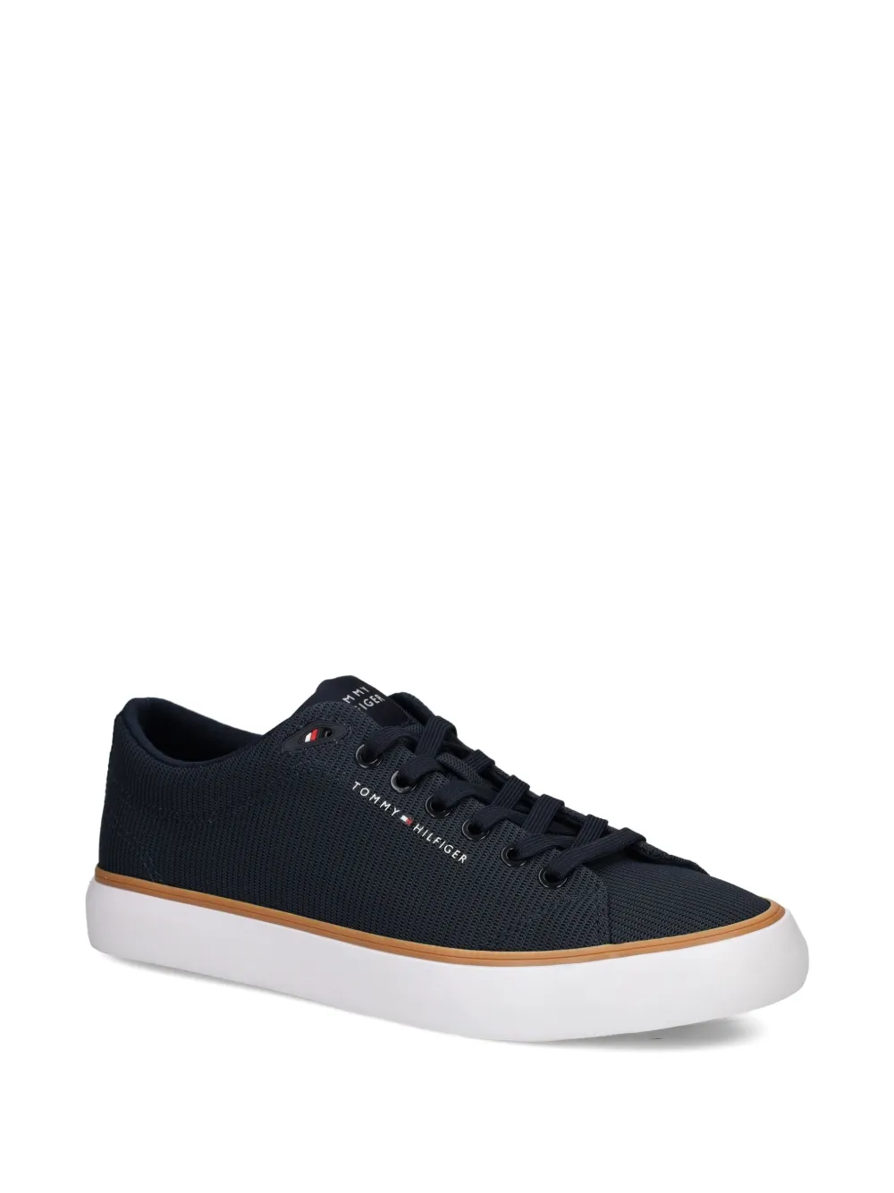 Tommy Hilfiger textured lace-up sneakers Blue