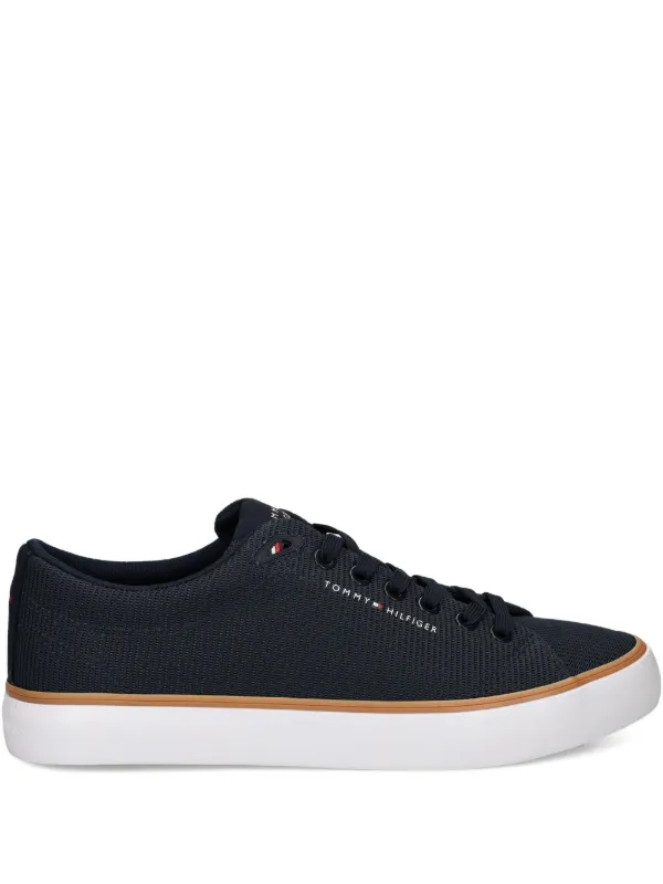 Casual Shoes Tommy Hilfiger Cosy Lace Sneaker Tommy Hilfiger Girls White Lace-Up Monogram Trainers Childrensalon