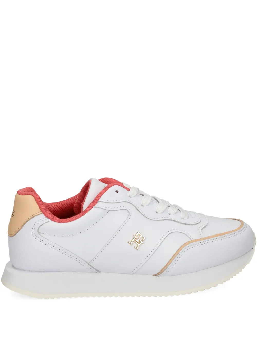 Tommy Hilfiger leather lace-up sneakers White