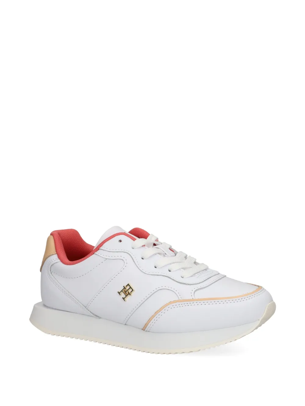 Tommy Hilfiger leather lace-up sneakers White