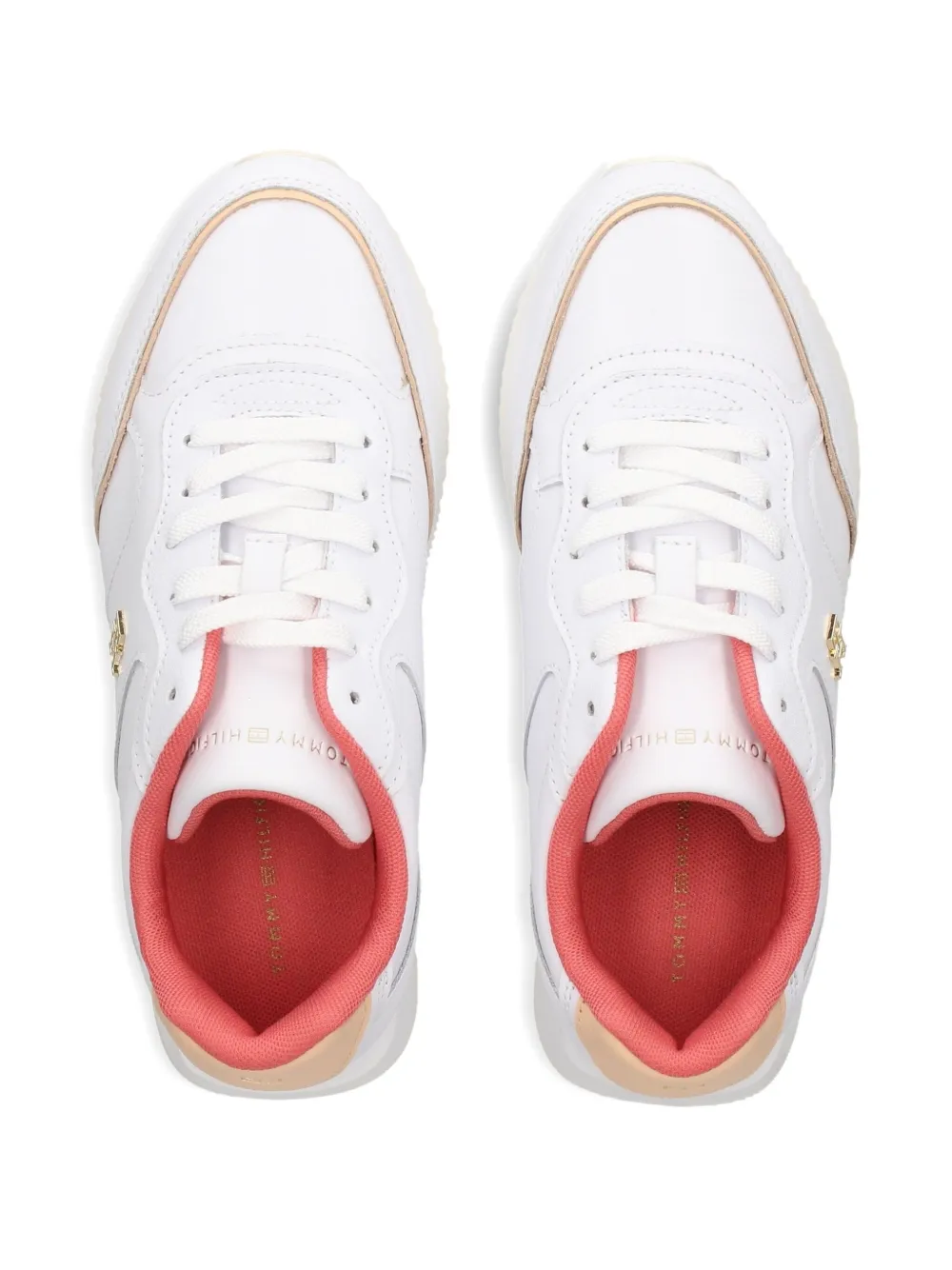 Tommy Hilfiger leather lace-up sneakers White