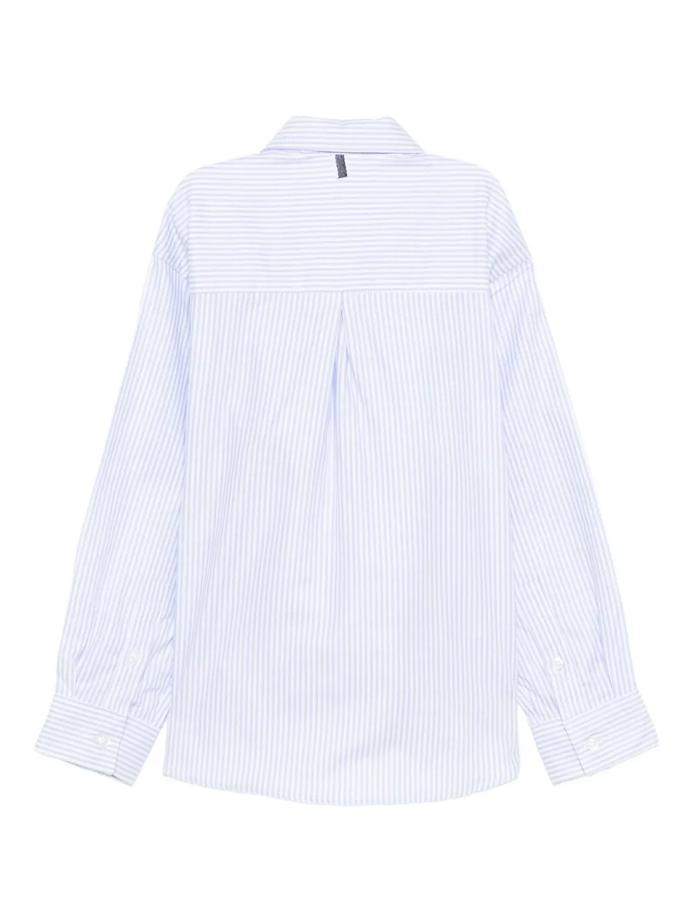 Paolo Pecora Kids Gestreept shirt Blauw