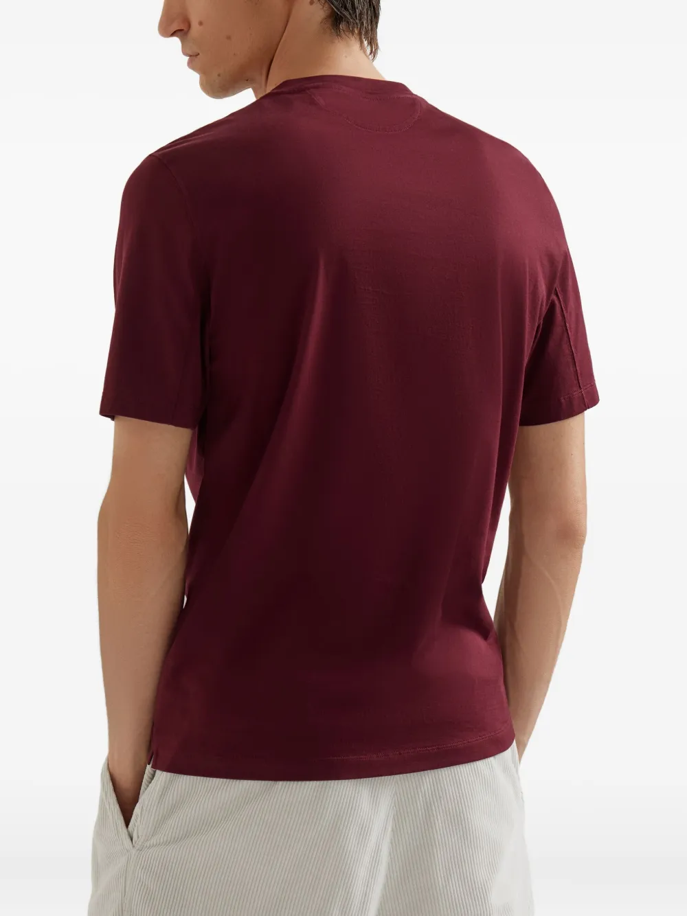 Brunello Cucinelli Katoenen T-shirt met grafische print Rood
