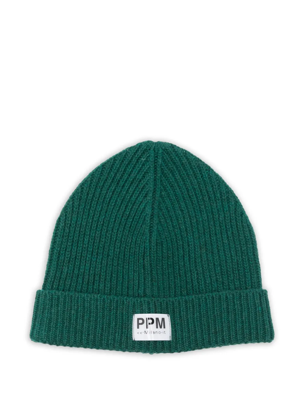 Paolo Pecora Kids Geribbelde muts Groen