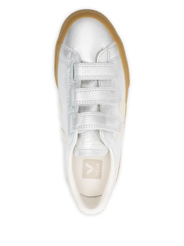 VEJA Recife Leather Sneakers | Silver | FARFETCH