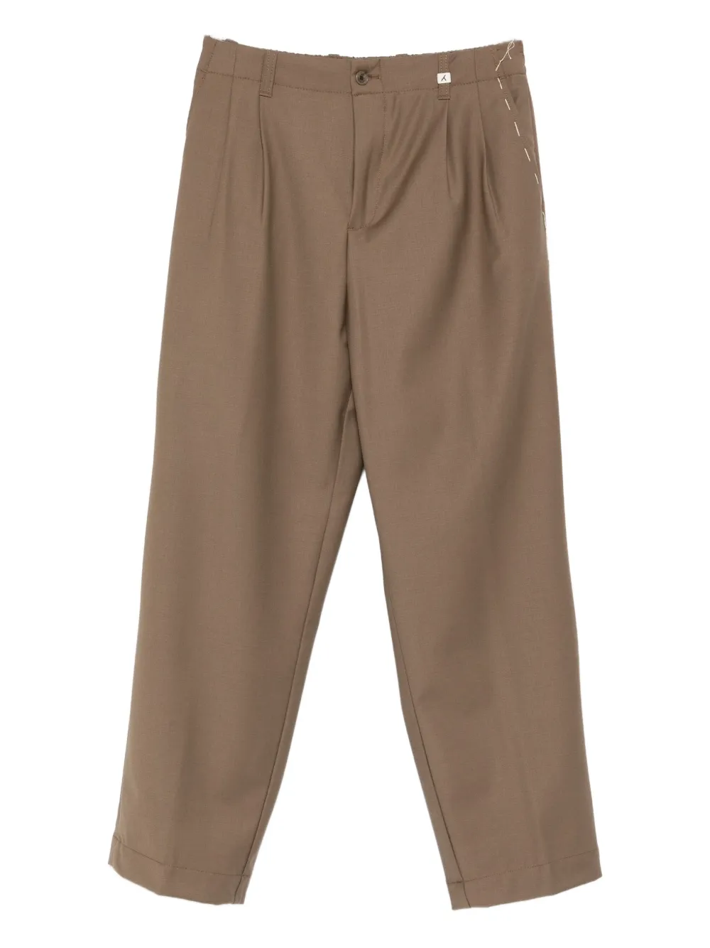 pleat-detail trousers