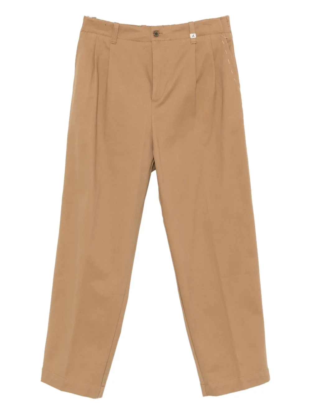 pleated-front trousers