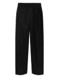 Balenciaga elastic-waist wool trousers - Black