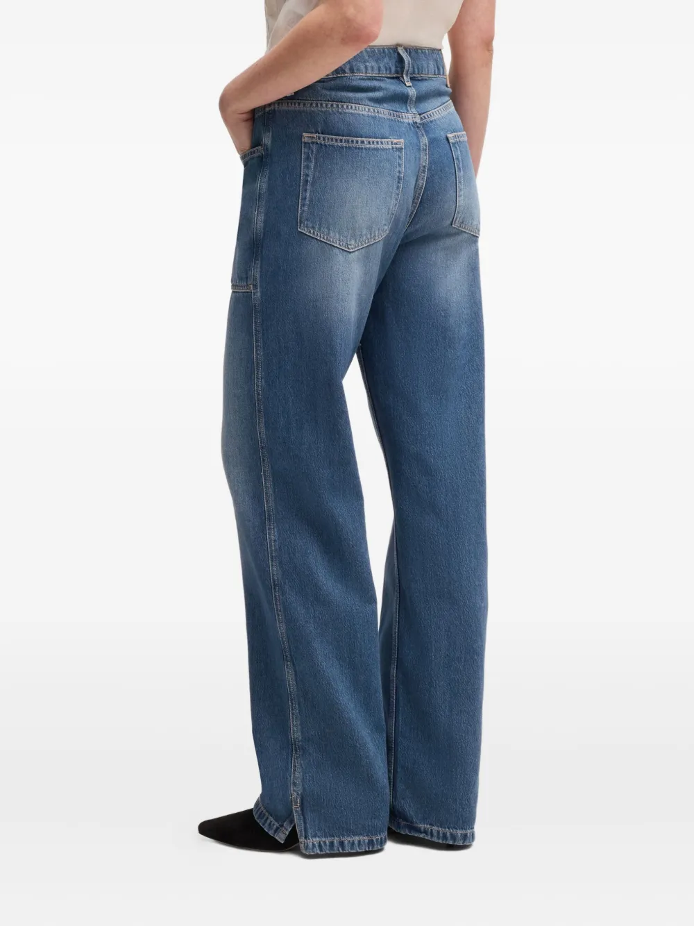 BOSS High-waist jeans Blauw