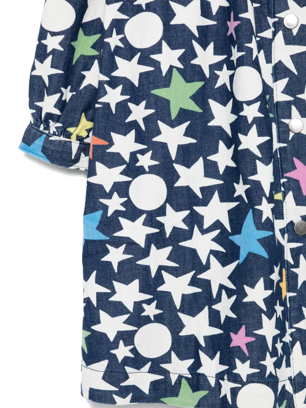 Stella McCartney Kids Jurk met sterrenprint Blauw