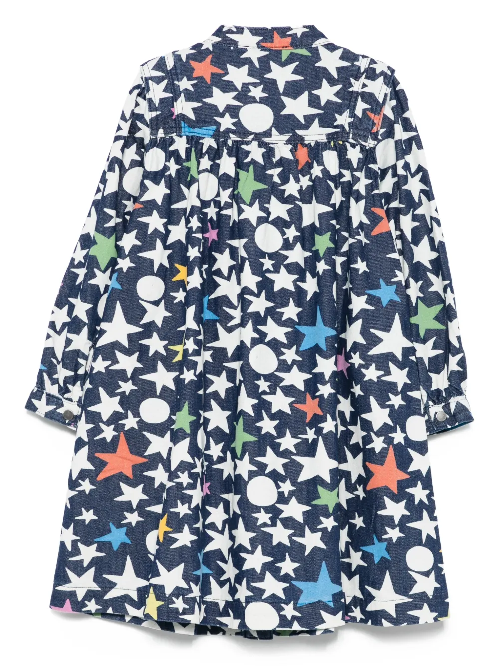 Stella McCartney Kids Jurk met sterrenprint Blauw