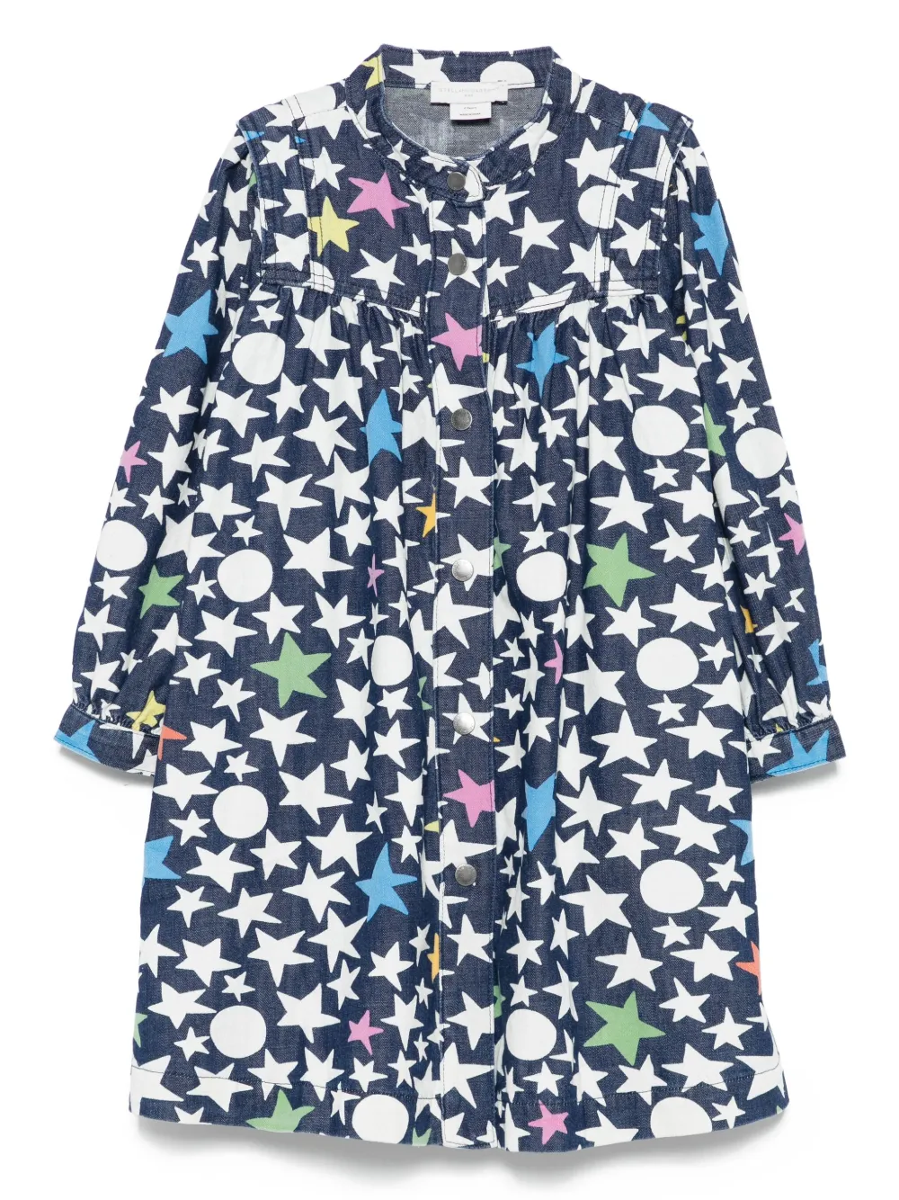 Stella McCartney Kids star-print dress Blauw