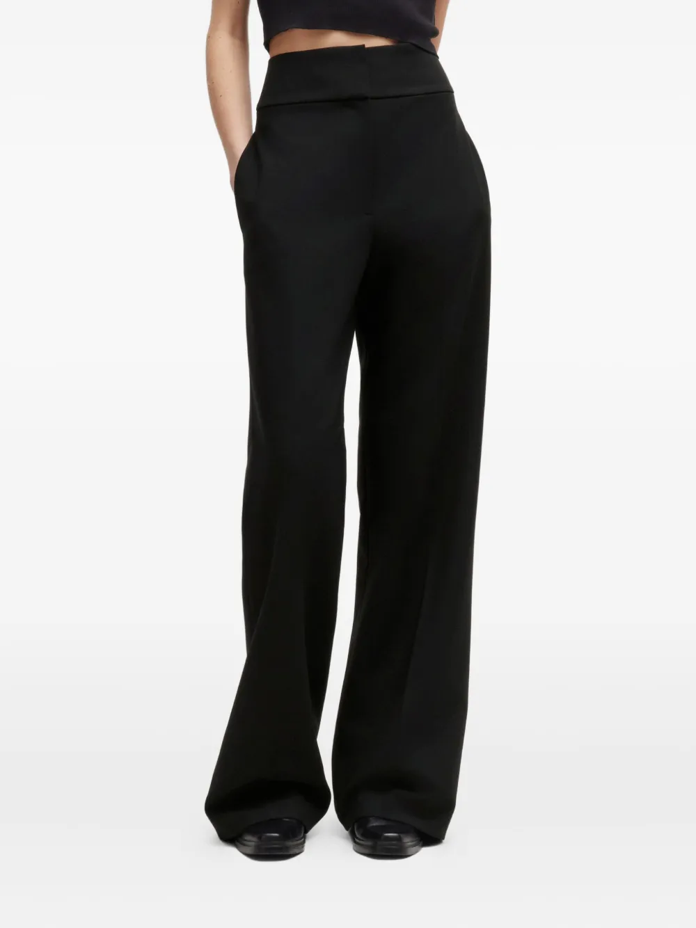 HUGO high-waisted trousers - Zwart